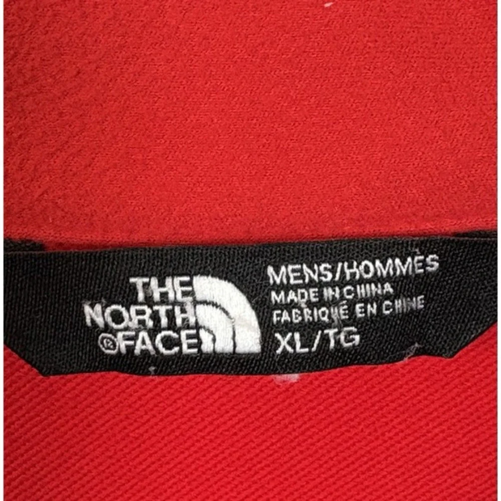 The North Face Mens XL Red Grey Soft Shell‎ Jacket Full Zip Outdoor Adventure